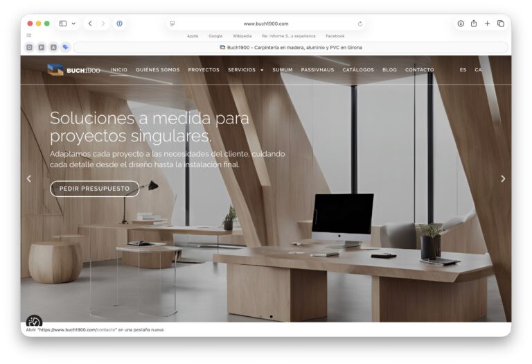 redisseny web per buch1900 inici